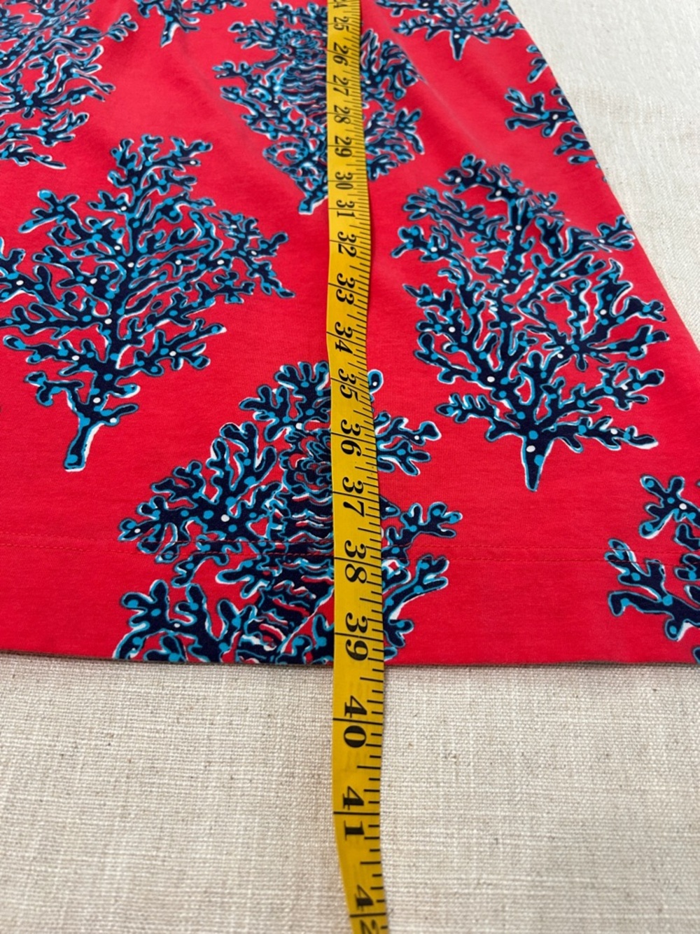 Lilly Pulitzer Coral Reef Dress Women’s M Seahorse Red Sleeveless V-Neck - Picture 12 of 14